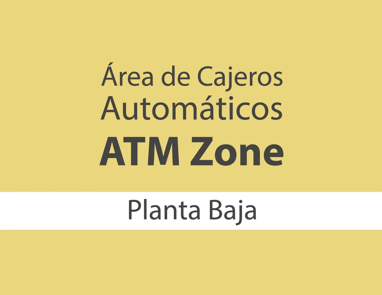 Área de Cajeros Automáticos ATM Zone