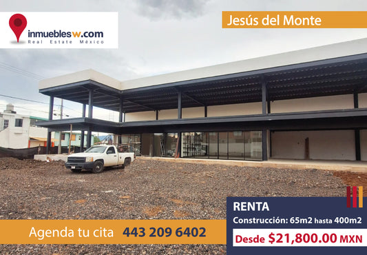 LOCAL COMERCIAL EN RENTA EN JESUS DEL MONTE, MORELIA