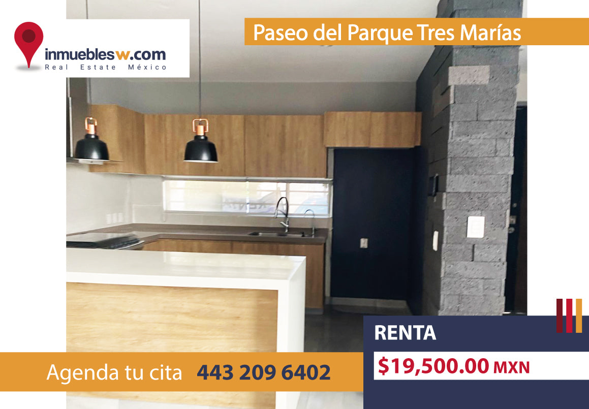 CASA EN RENTA EN PASEO DEL PARQUE TRES MARIAS, MORELIA