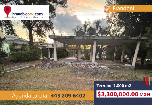 TERRENO EN VENTA EN ERANDENI, TARIMBARO