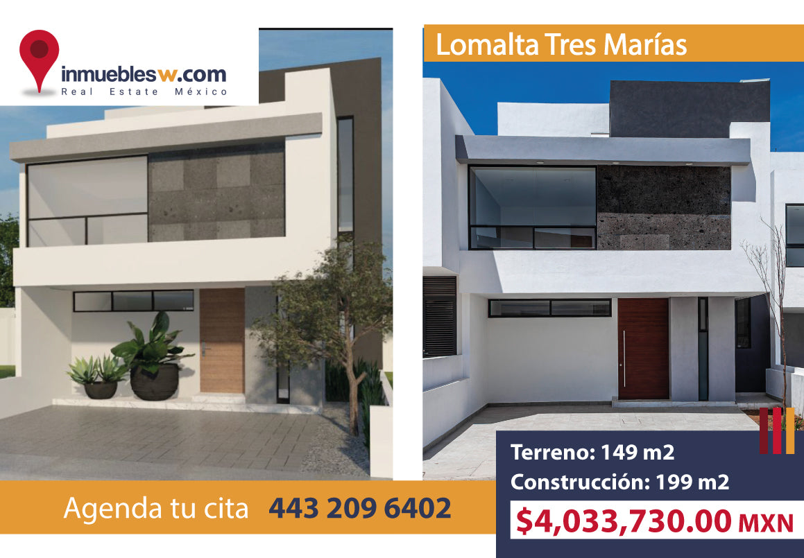 CASA EN VENTA EN LOMALTA TRES MARIAS, MORELIA