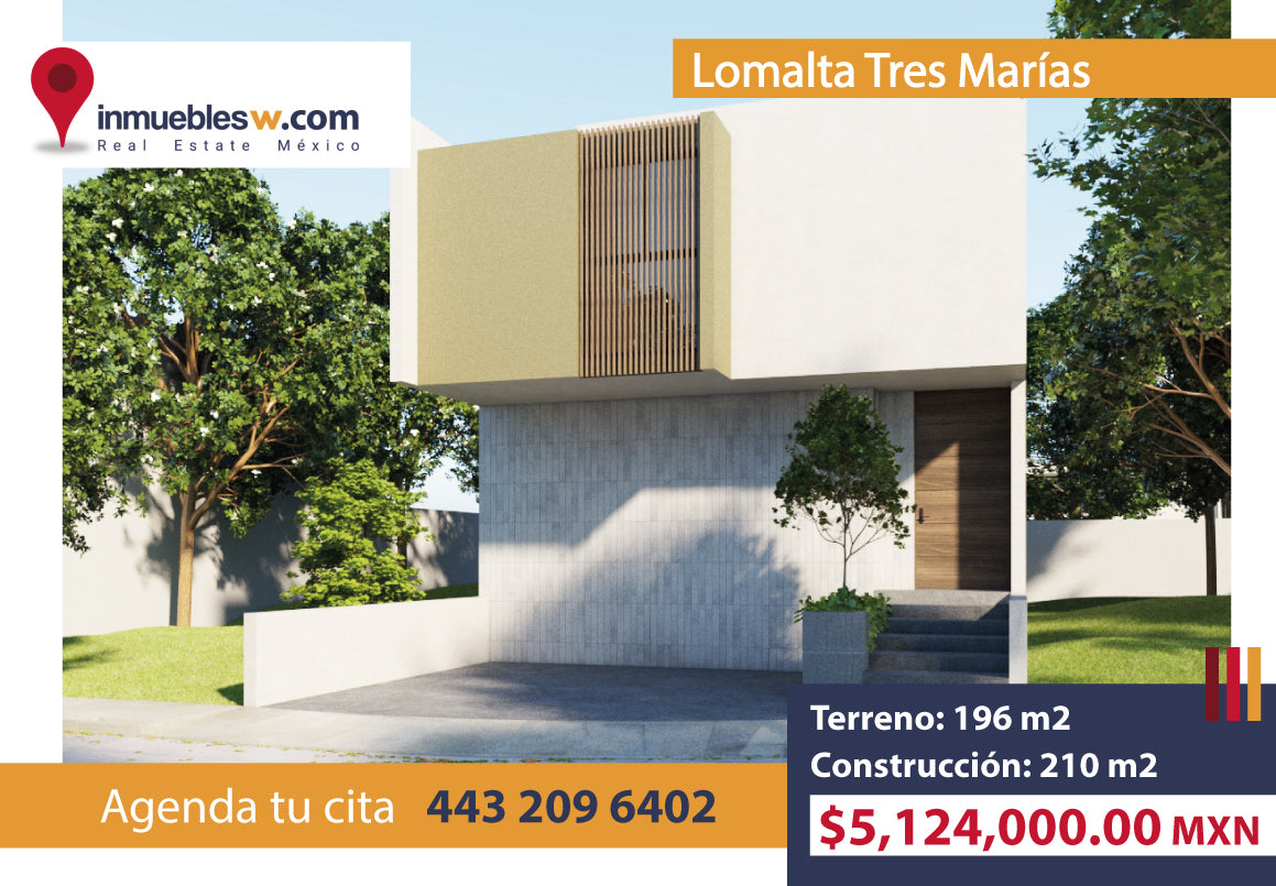 CASA EN VENTA EN LOMALTA TRES MARIAS, MORELIA