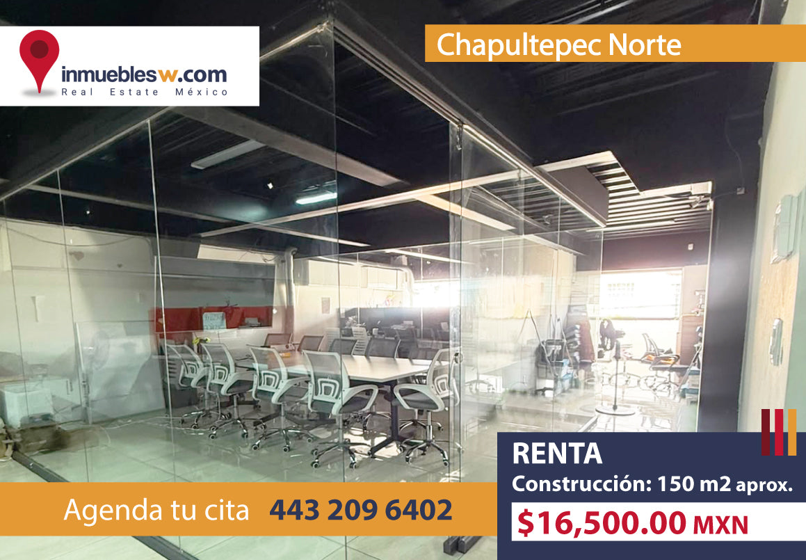 LOCAL PARA OFICINAS EN RENTA EN CHAPULTEPEC NORTE, MORELIA