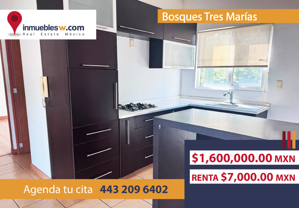 DEPARTAMENTO EN VENTA/RENTA EN BOSQUES TRES MARIAS, MORELIA