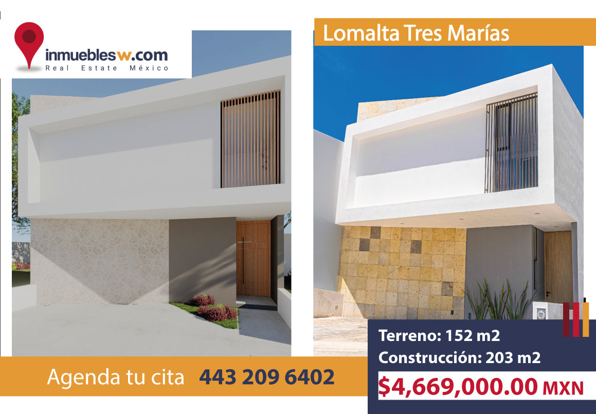 CASA EN VENTA EN LOMALTA TRES MARIAS, MORELIA