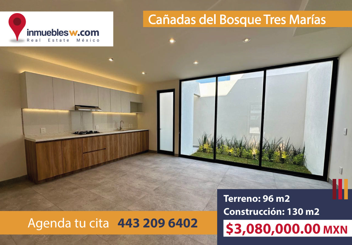 CASA EN VENTA EN CAÑADAS DEL BOSQUE TRES MARIAS, MORELIA