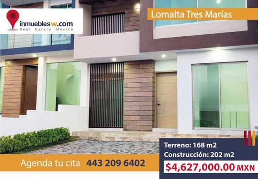 CASA EN VENTA EN LOMALTA TRES MARIAS, MORELIA