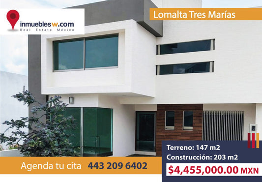 CASA EN VENTA EN LOMALTA TRES MARIAS, MORELIA