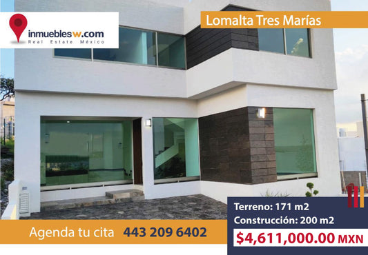 CASA EN VENTA EN LOMALTA TRES MARIAS, MORELIA