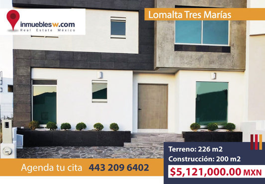 CASA EN VENTA EN LOMALTA TRES MARIAS, MORELIA