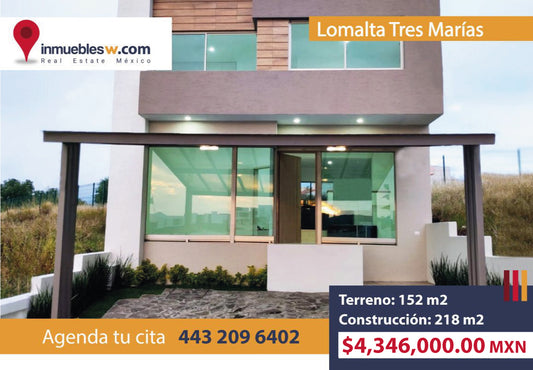 CASA EN VENTA EN LOMALTA TRES MARIAS, MORELIA