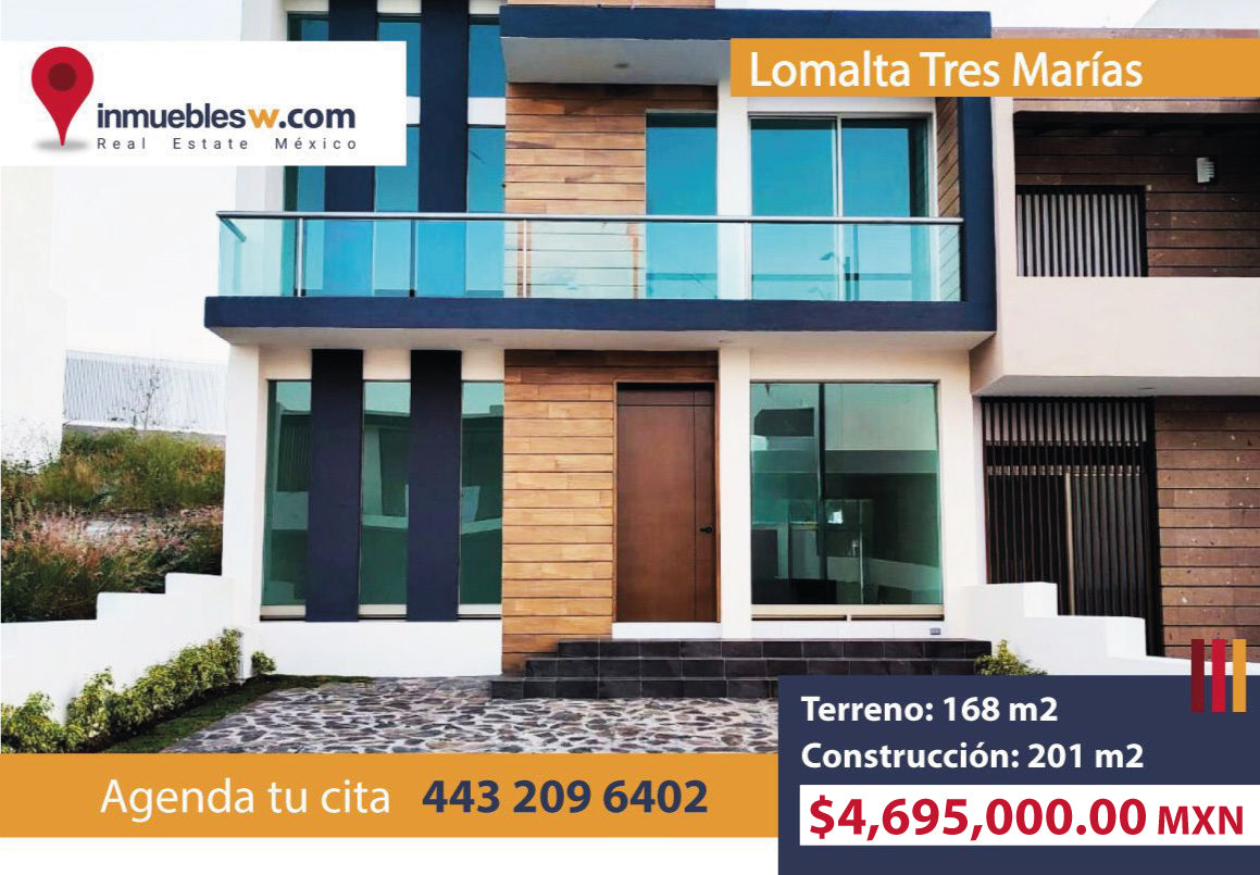 CASA EN VENTA EN LOMALTA TRES MARIAS, MORELIA