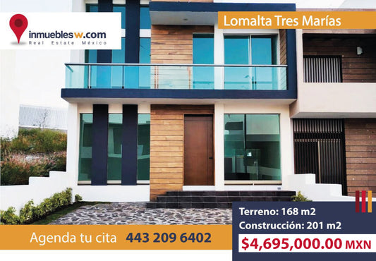 CASA EN VENTA EN LOMALTA TRES MARIAS, MORELIA