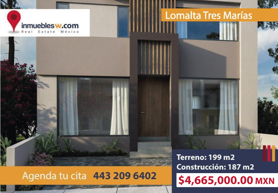 CASA EN VENTA EN LOMALTA TRES MARIAS, MORELIA