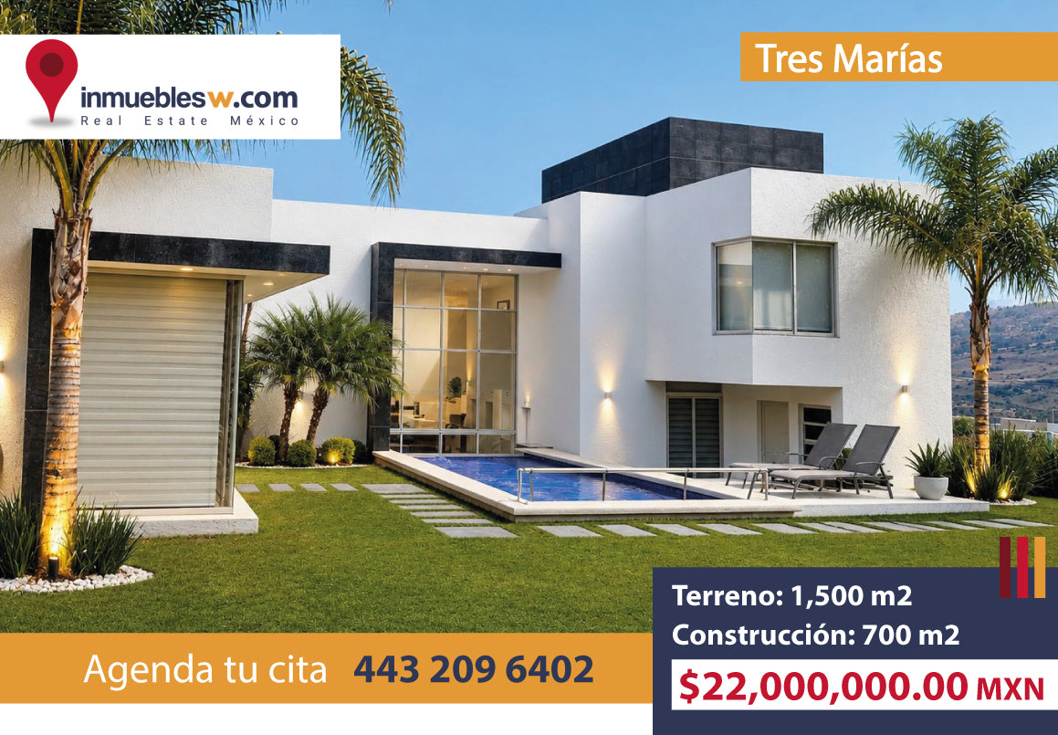 CASA RESIDENCIAL EN VENTA EN TRES MARIAS, MORELIA