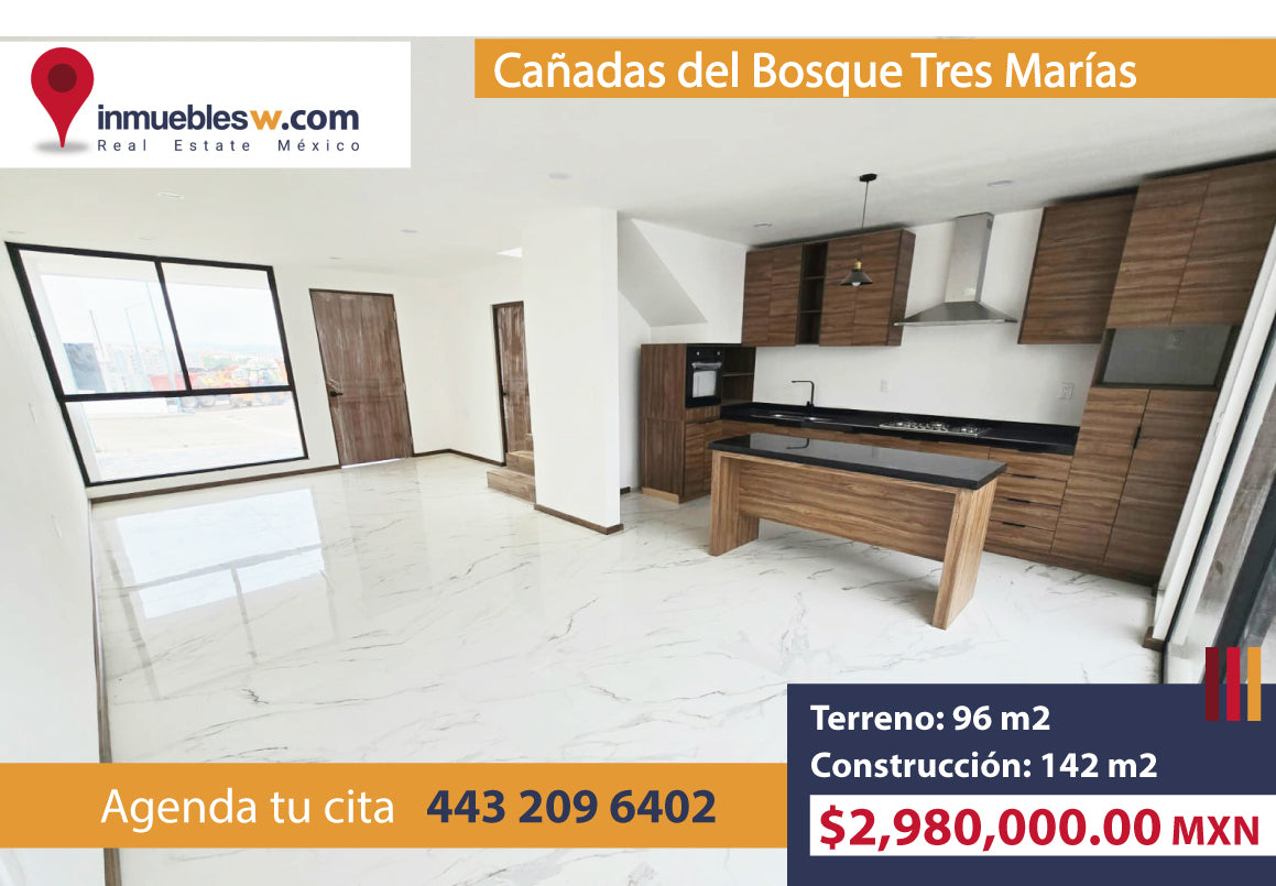 CASA EN VENTA EN CAÑADAS DEL BOSQUE TRES MARIAS, MORELIA