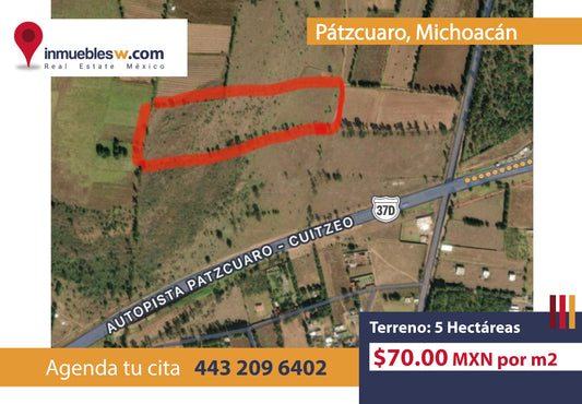 TERRENO EN VENTA EN PATZCUARO, MICHOACAN