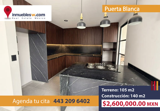 CASA EN VENTA EN PUERTA BLANCA, MORELIA