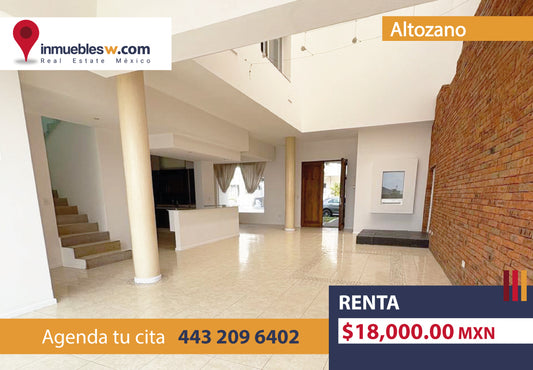 CASA EN RENTA EN ALTOZANO, MORELIA