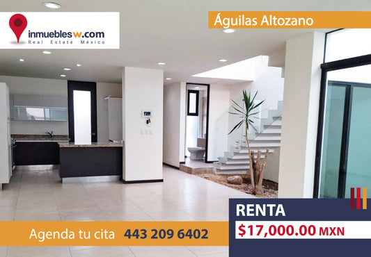 CASA EN RENTA EN AGUILAS ALTOZANO, MORELIA