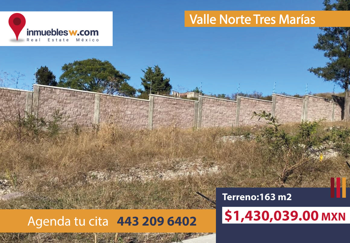 TERRENO EN VENTA EN VALLE NORTE TRES MARIAS, MORELIA