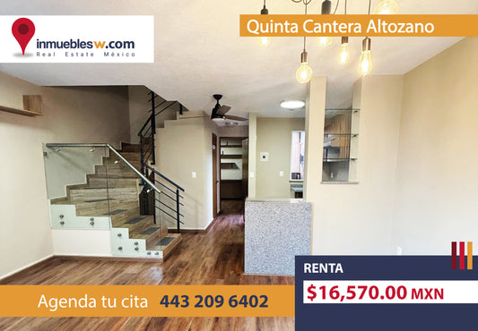 CASA EN RENTA EN QUINTA CANTERA ALTOZANO, MORELIA