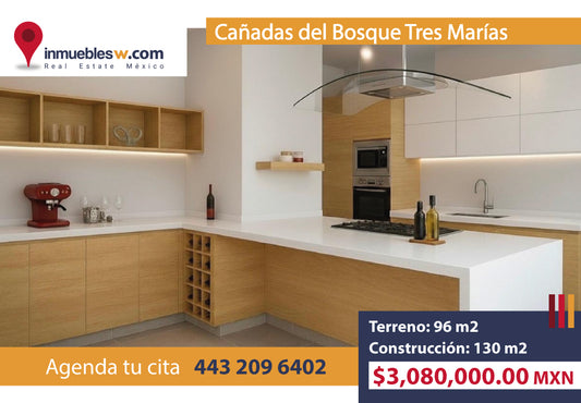 CASA EN VENTA EN CAÑADAS DEL BOSQUE TRES MARIAS, MORELIA