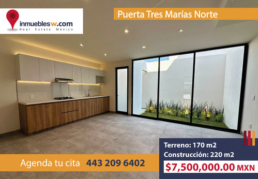 CASA EN VENTA EN PUERTA TRES MARIAS NORTE, MORELIA
