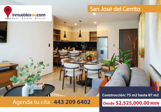 DEPARTAMENTOS EN VENTA EN SAN JOSE DEL CERRITO, MORELIA