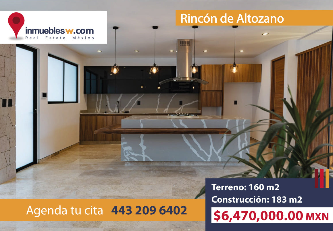 CASA EN VENTA EN RINCON DE ALTOZANO, MORELIA
