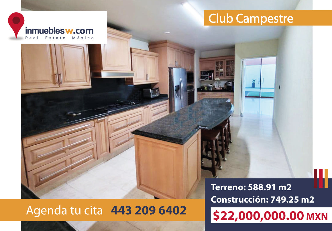 CASA EN VENTA EN CLUB CAMPESTRE MORELIA