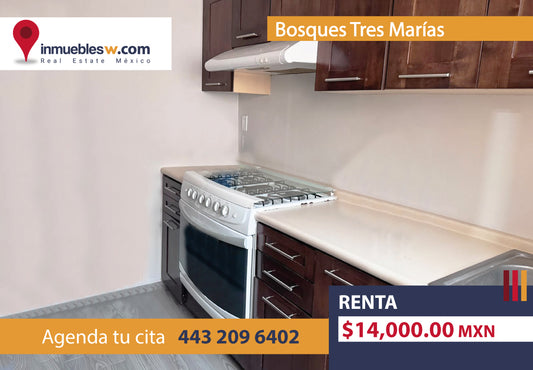CASA EN RENTA EN BOSQUES TRES MARIAS, MORELIA