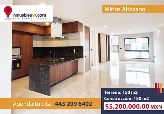 CASA EN VENTA EN MIRLOS ALTOZANO, MORELIA