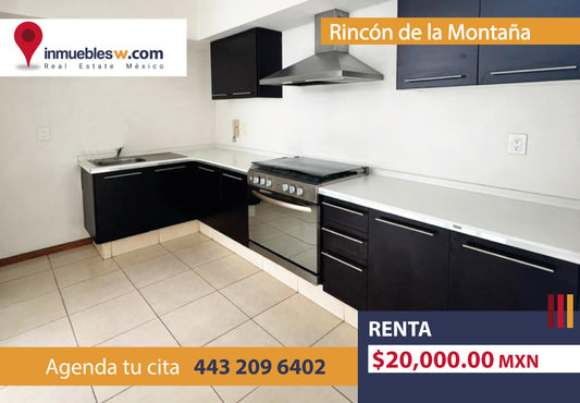CASA EN RENTA EN RINCON DE LA MONTAÑA, MORELIA