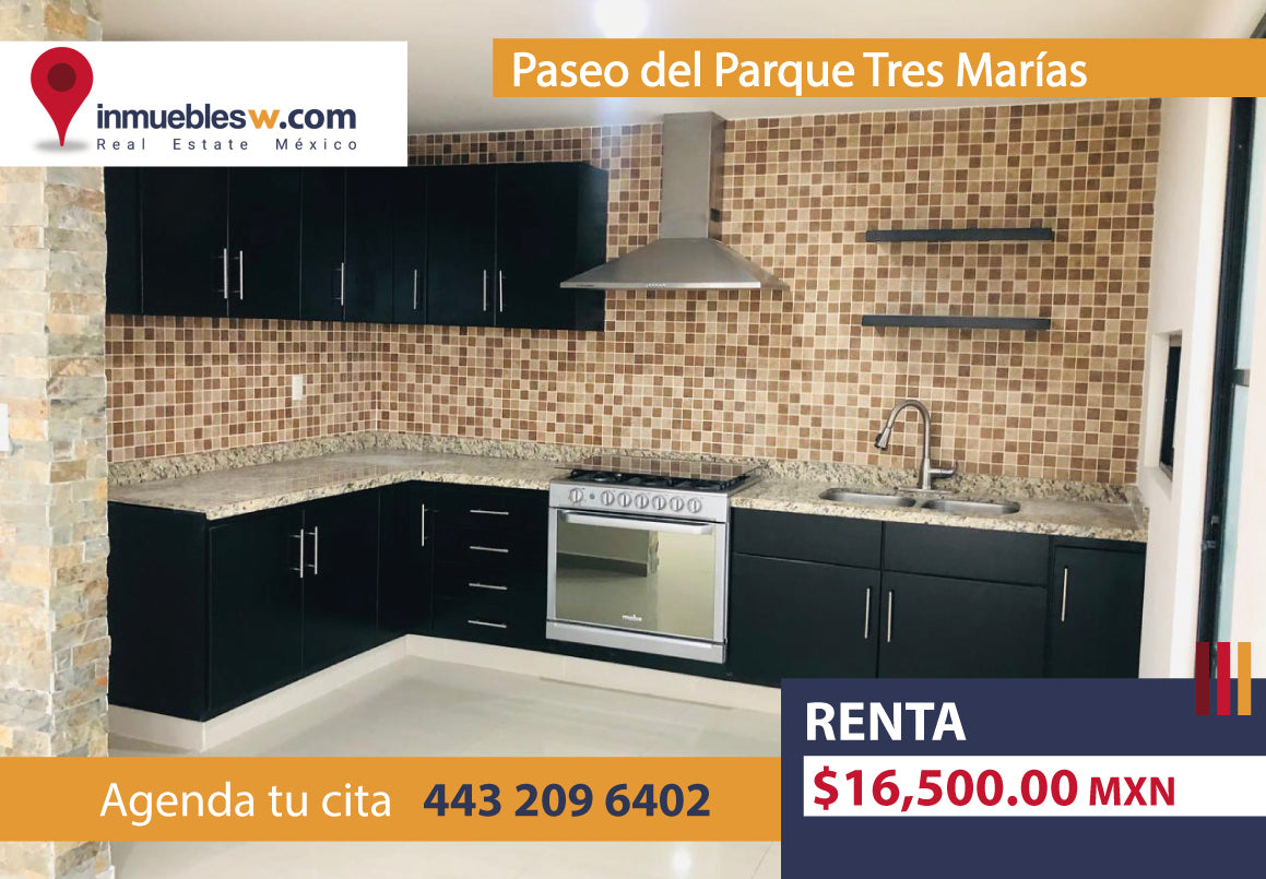 CASA EN RENTA EN PASEO DEL PARQUE TRES MARIAS, MORELIA