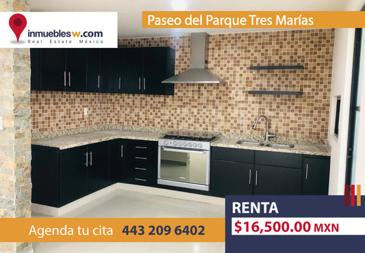CASA EN RENTA EN PASEO DEL PARQUE TRES MARIAS, MORELIA
