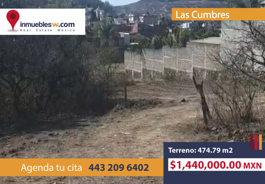 TERRENO EN VENTA EN LAS CUMBRES, MORELIA