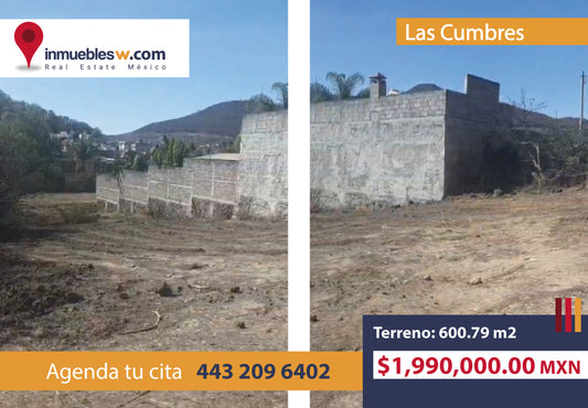 TERRENO EN VENTA EN LAS CUMBRES, MORELIA