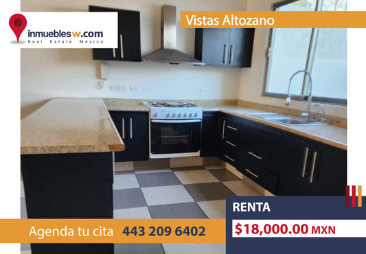 CASA EN RENTA EN VISTAS ALTOZANO, MORELIA