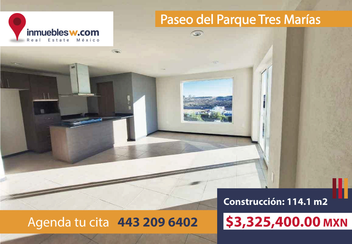 DEPARTAMENTO EN VENTA EN PASEO DEL PARQUE TRES MARIAS, MORELIA