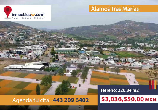 TERRENO EN VENTA EN ALAMOS TRES MARIAS, MORELIA