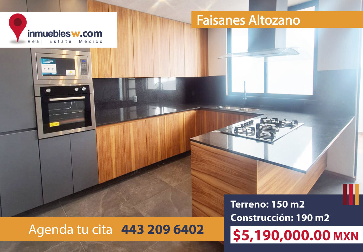 CASA EN VENTA EN FAISANES ALTOZANO, MORELIA