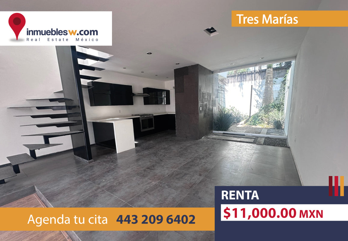 CASA EN RENTA EN TRES MARIAS, MORELIA
