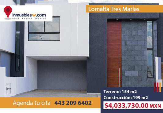 CASA EN VENTA EN LOMALTA TRES MARIAS, MORELIA