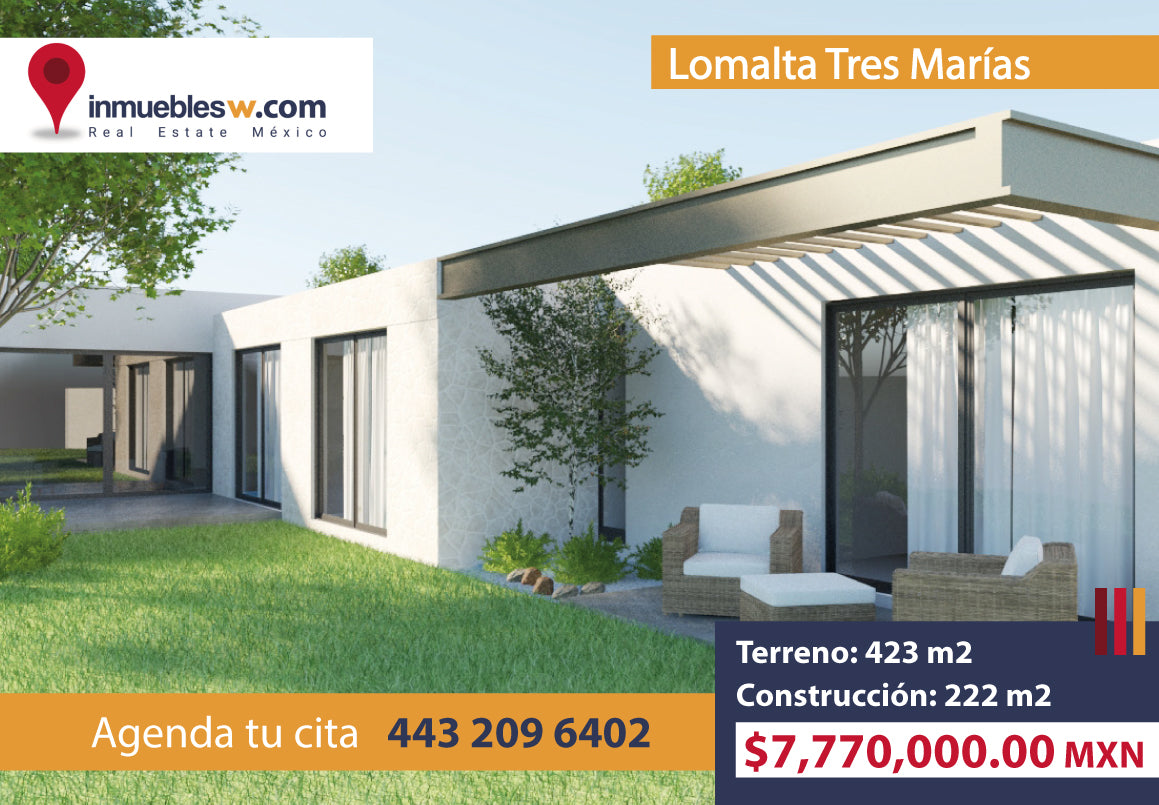 CASA DE UNA PLANTA EN VENTA EN LOMALTA TRES MARIAS, MORELIA