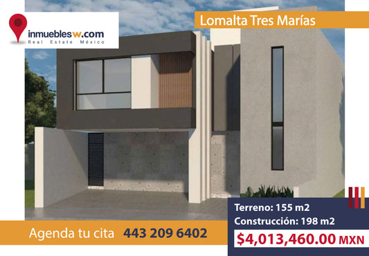 CASA EN VENTA EN LOMALTA TRES MARIAS, MORELIA