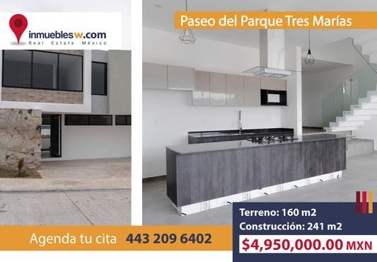CASA EN VENTA EN PASEO DEL PARQUE TRES MARIAS, MORELIA