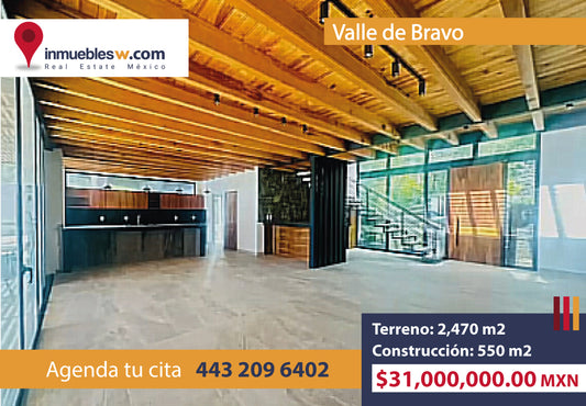CASA EN VENTA EN VALLE DE BRAVO, ESTADO DE MEXICO