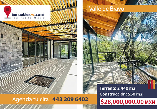 CASA EN VENTA EN VALLE DE BRAVO, ESTADO DE MEXICO