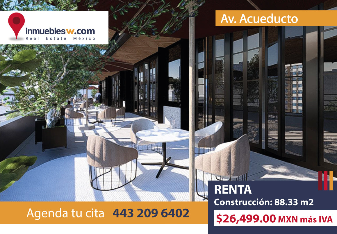 LOCAL COMERCIAL EN RENTA EN AV. ACUEDUCTO, MORELIA